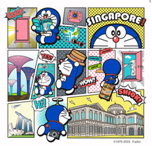 Load image into Gallery viewer, Doraemon Singapore Collection: T-shirt (Comic Strip, White) - Leyouki

