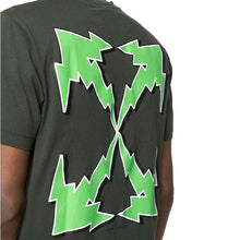 Load image into Gallery viewer, Off-White Bolt Arrows print T-shirt Dark-Green - Leyouki