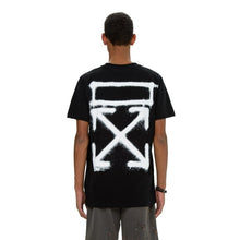 Load image into Gallery viewer, Off-White spray-print cotton T-shirt Black - Leyouki