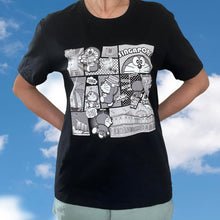 Load image into Gallery viewer, Doraemon Singapore Collection: T-shirt (Comic Strip, Black) - Leyouki
